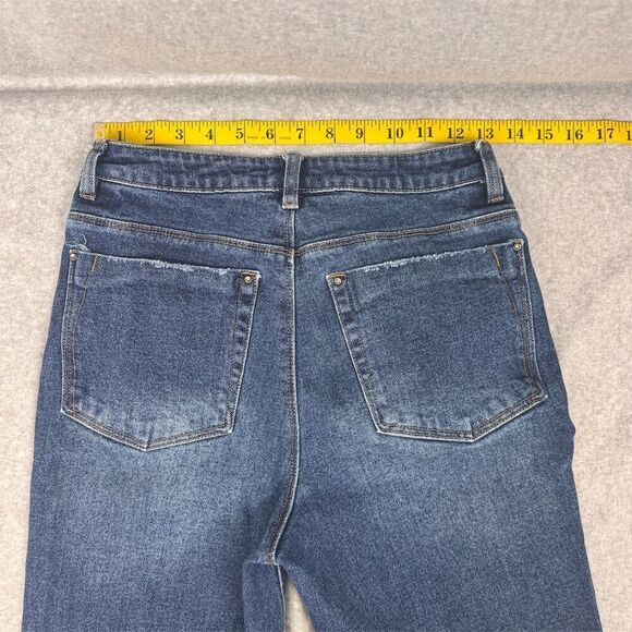 a loves a Women's Straight Leg Dark Wash Denim Jeans Size M - Picture 12 of 14